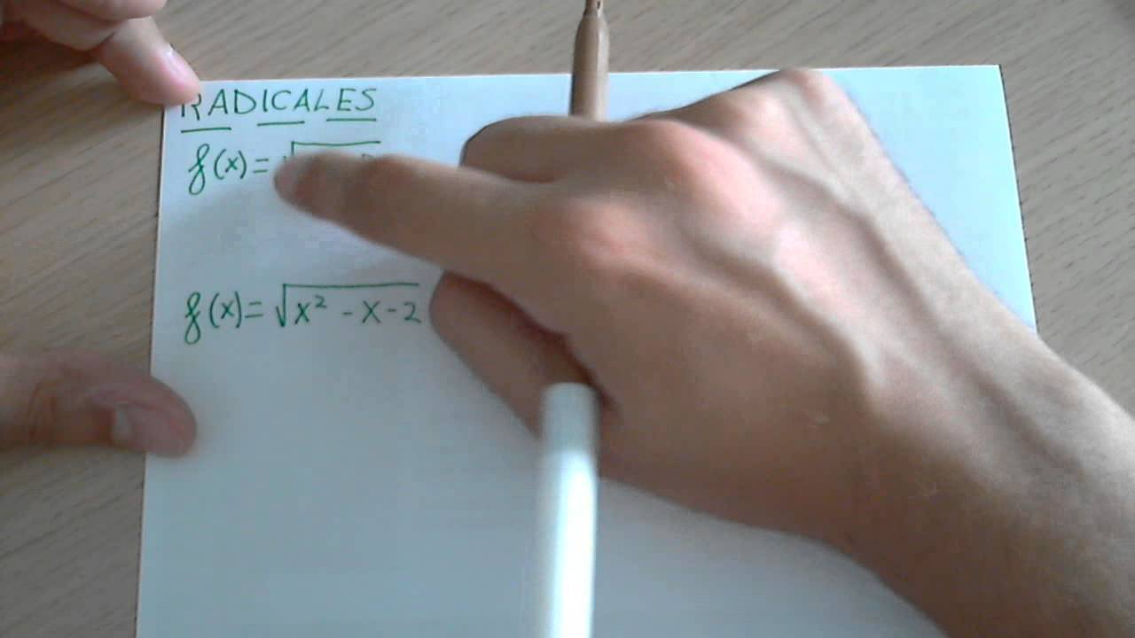 Calcular el dominio de una función algebraicamente