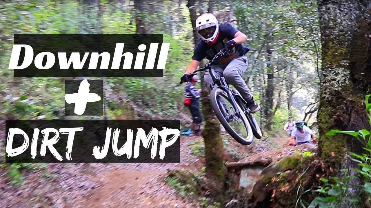 ¡Haciendo Downhill con mi bici de Dirt Jump!