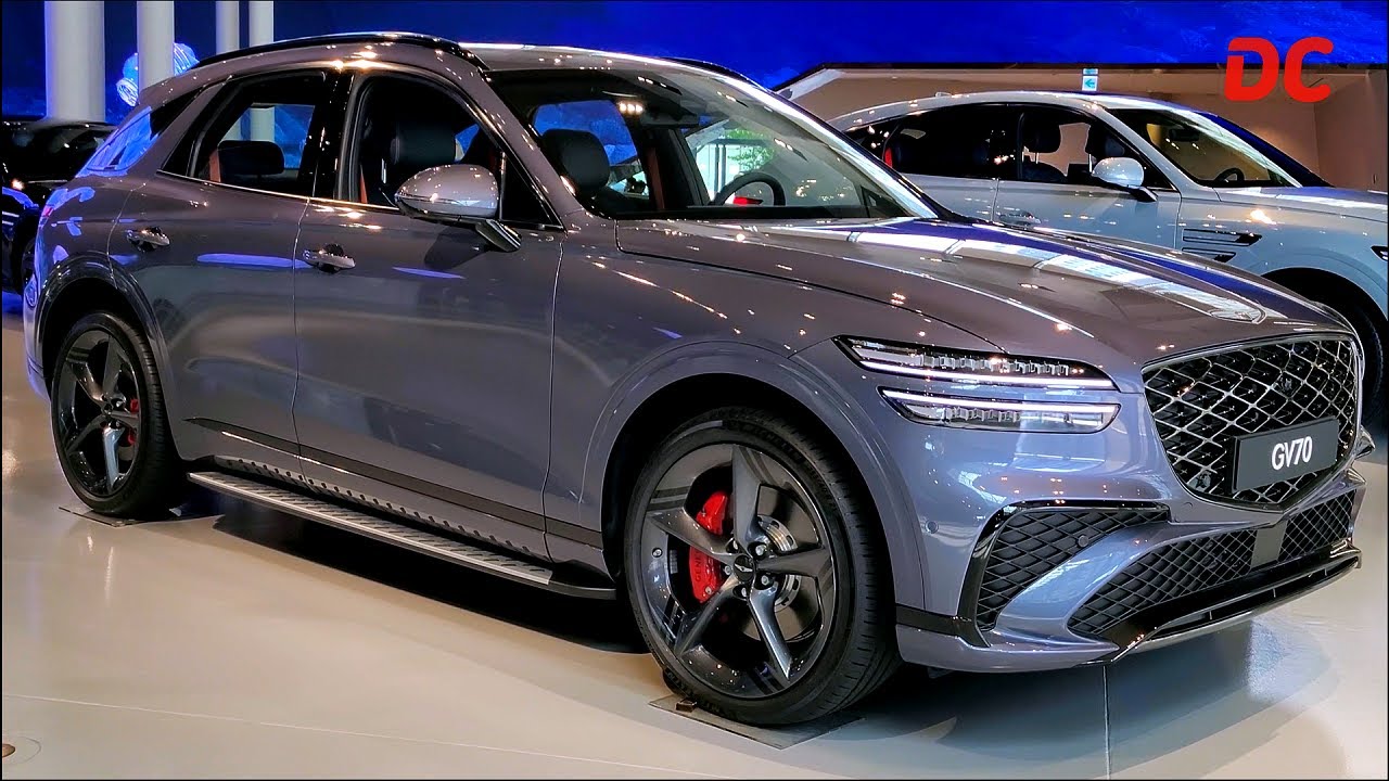 2025 GENESIS GV70 SPORTS 3.5T Facelift, Ceres Blue : 4K Exterior & Interior Detail Cut #DCUT