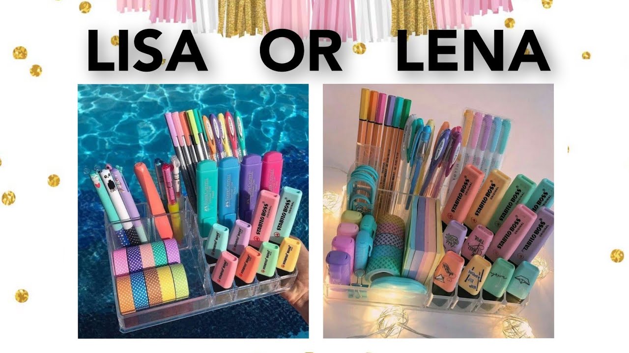 LISA OR LENA 🌸🍃 #17 School Supplies / Material Escolar. #AnaLuMLira