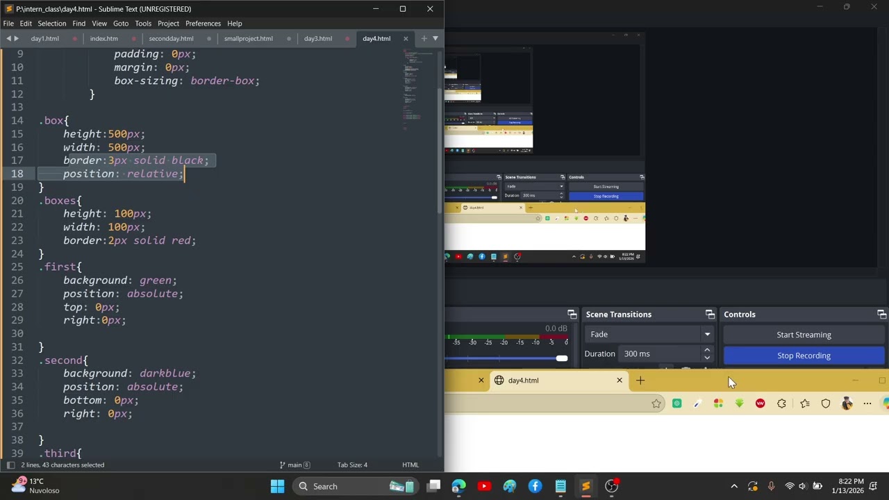 html and css #day4