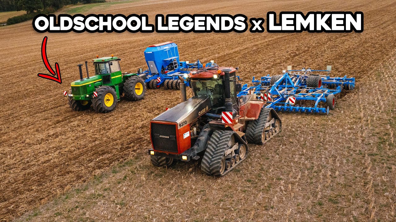 Ackerlegenden treffen neue Lemken Technik: Steiger Quadtrac 9370 & John Deere 8430 im Ackermatch!