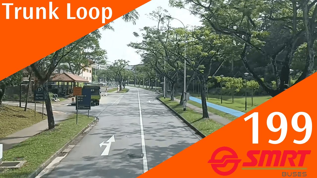 Singapore SMRT Buses Trunk Bus Service 199 Route Visual