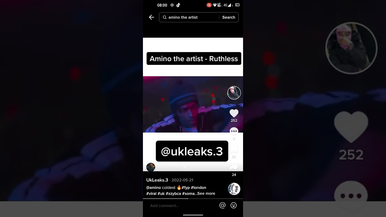 amino the artist ruthless