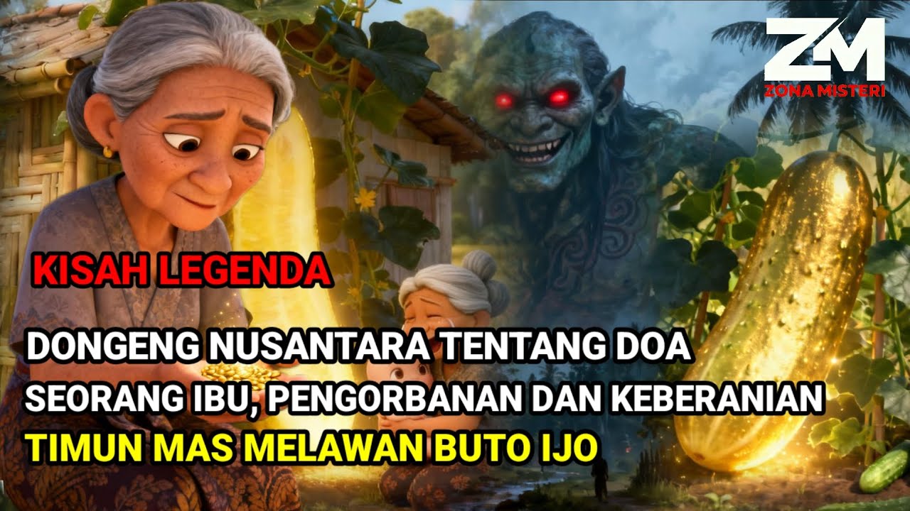 KISAH LEGENDA‼️ DONGENG NUSANTARA TENTANG TIMUN MAS MELAWAN RAKSASA BUTO IJO