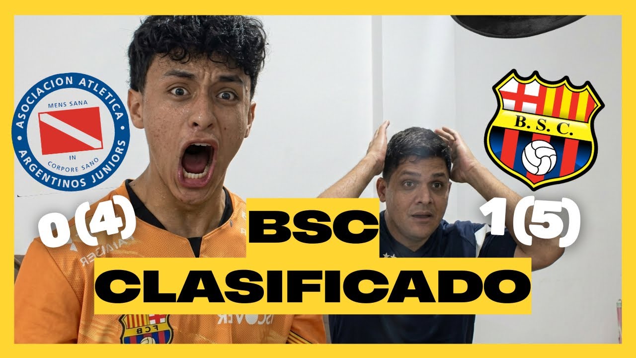 BARCELONA CLASIFICA A LA FASE 3 | ARG JRS 0(4)- 1 (5) BSC | REACT | LIBERTADORES 