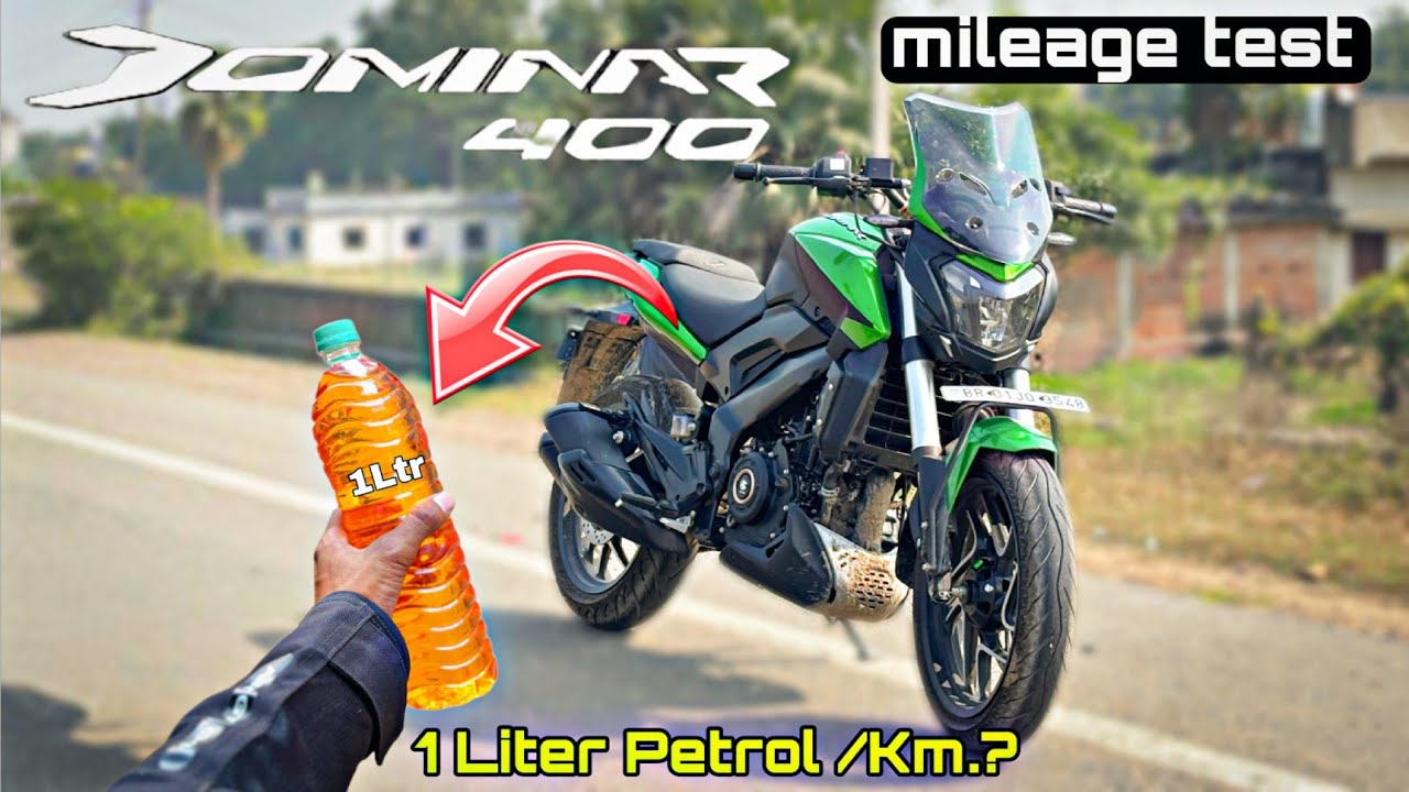 Bajaj Dominar 400 Mileage Test 2025 model || 1 Litr Petrol me kitna Km.?🤔#dominar400 #streetop