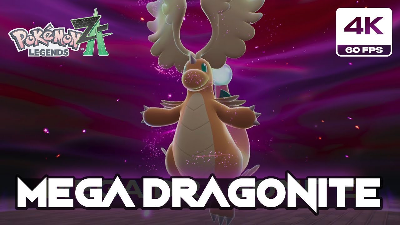 Pokemon Legends Z-A  - Rogue Mega Dragonite Boss Fight (4K 60 FPS Nintendo Switch 2)
