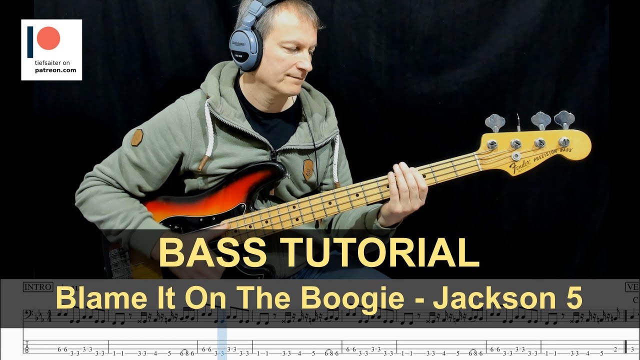 Blame It On The Boogie - Jackson 5 | Bass Tutorial (Sheet + TABs)