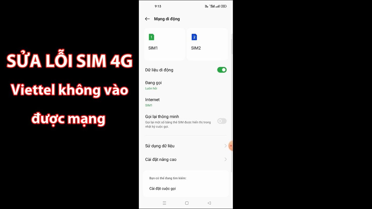 C&aacute;ch khắc phục sim 4G Viettel kh&ocirc;ng v&agrave;o được mạng