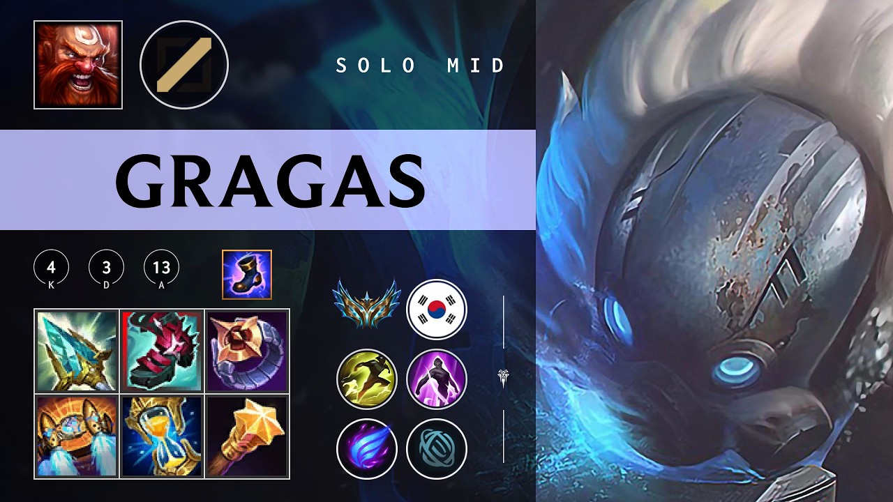 Gragas Mid vs Sion - KR Challenger Patch 26.04