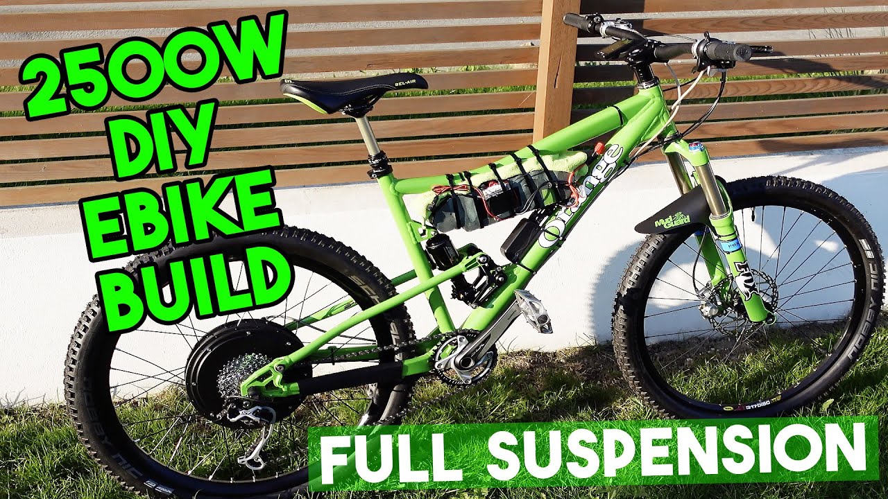 BUILDING A 2500W FULL SUSPENSION EBIKE!!!