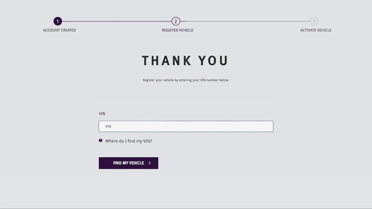 INFINITI Q60 - Configurazione account INFINITI InTouch