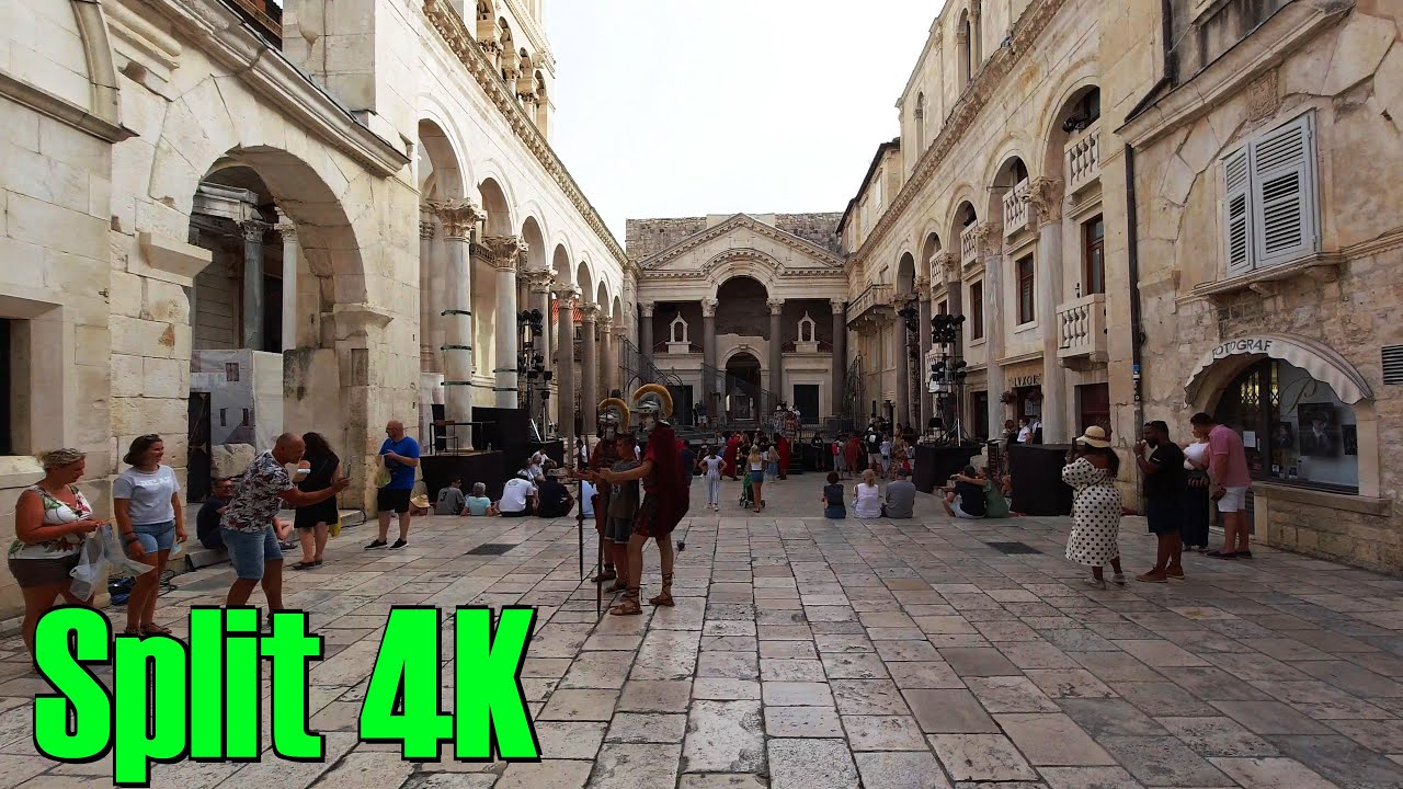 Split Croatia. Walking tour [4K]