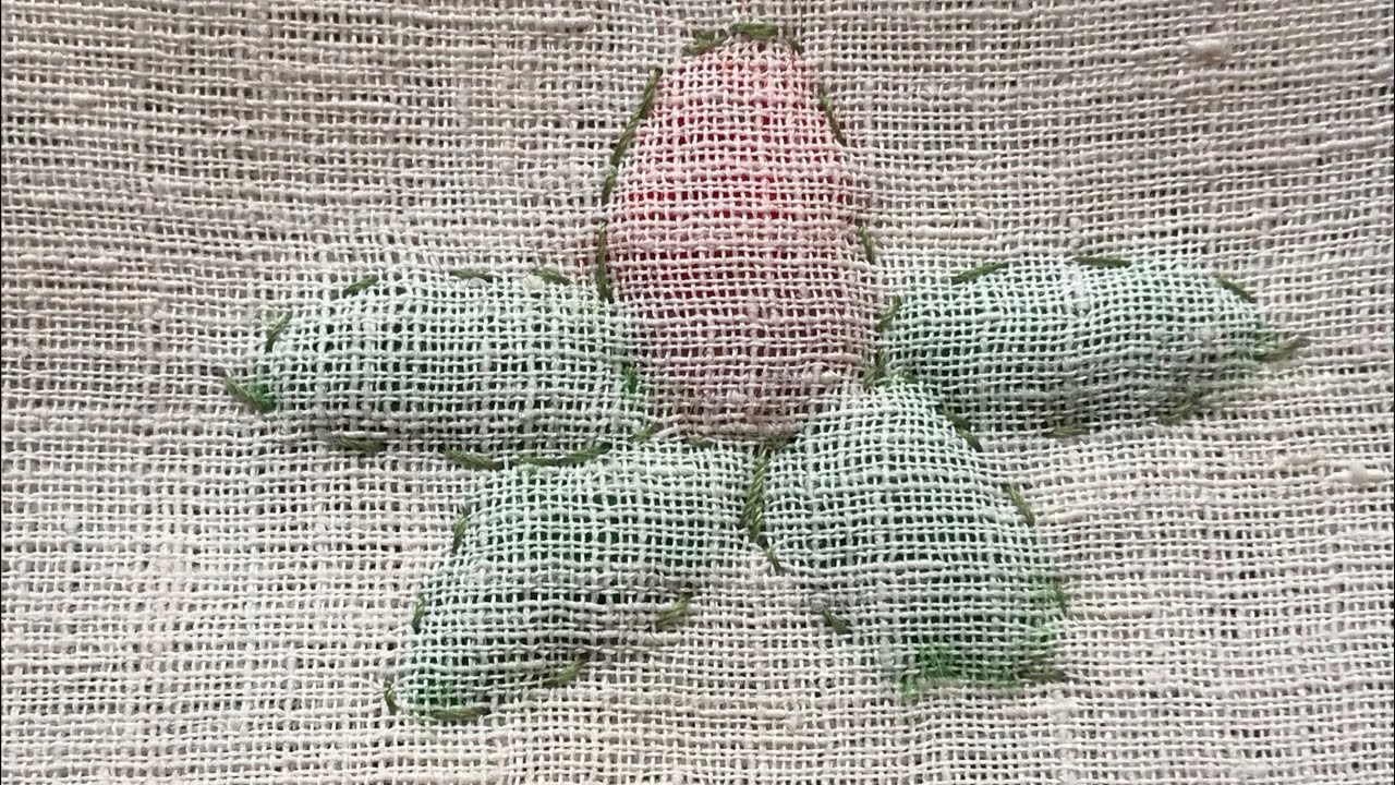 142.  Shadow Trapunto Italian Quilting - slow stitching - dictionary of stitches - create and craft
