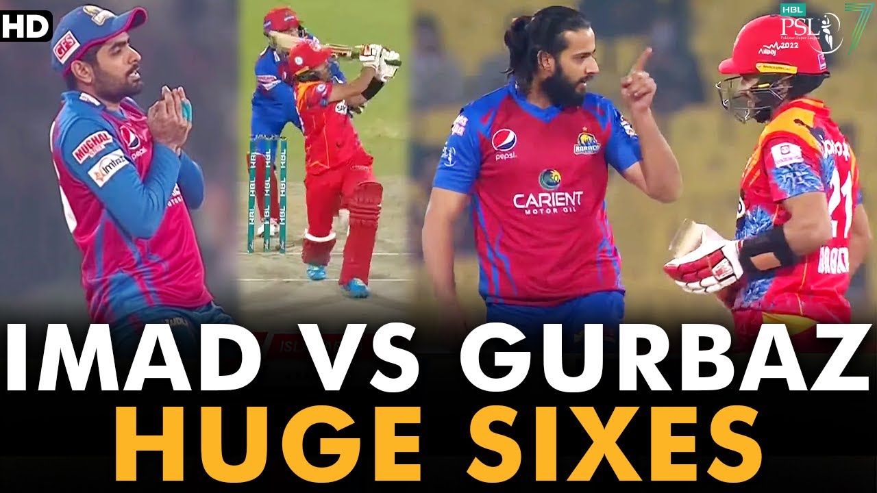 Imad Wasim vs Rahmanullah Gurbaz | Islamabad United vs Karachi Kings | Match 21 | HBL PSL 7 | ML2G