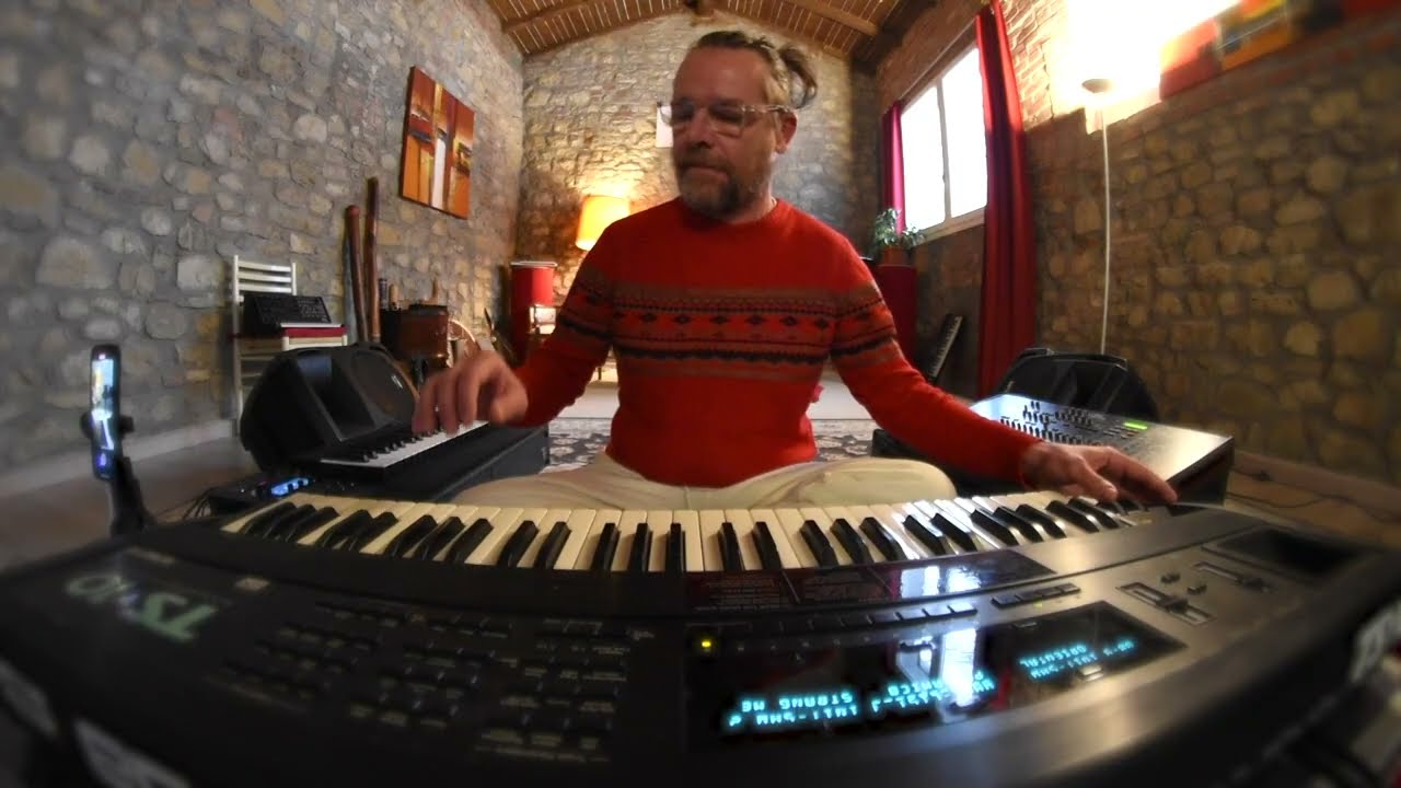 174 Hz Calming Music by Damiano Della Torre – with Ensoniq TS-10, Expressive E Osmose, Korg MS2000
