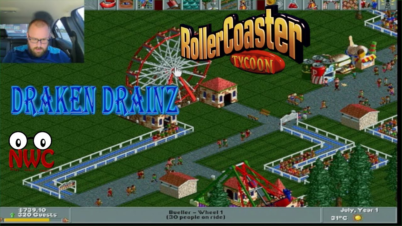 Nerds Without Tickets - RollerCoaster Tycoon - Episode 1 - The Park is Now Open!!