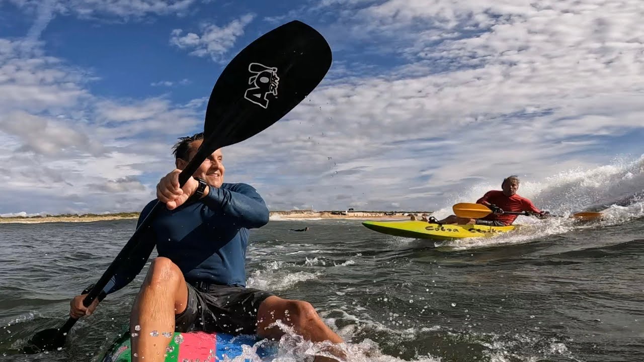 Gilgo Beach Sept. Waveski & Surf Kayak. Tom F. Cameo Appearance.