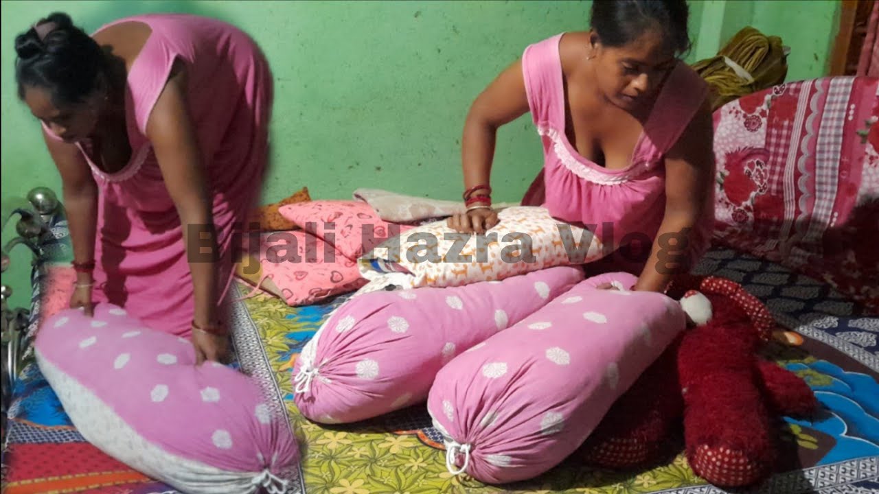 good morning frends rainfall day / Bed Cleaning Desi Style Bengali Housewife 🥰