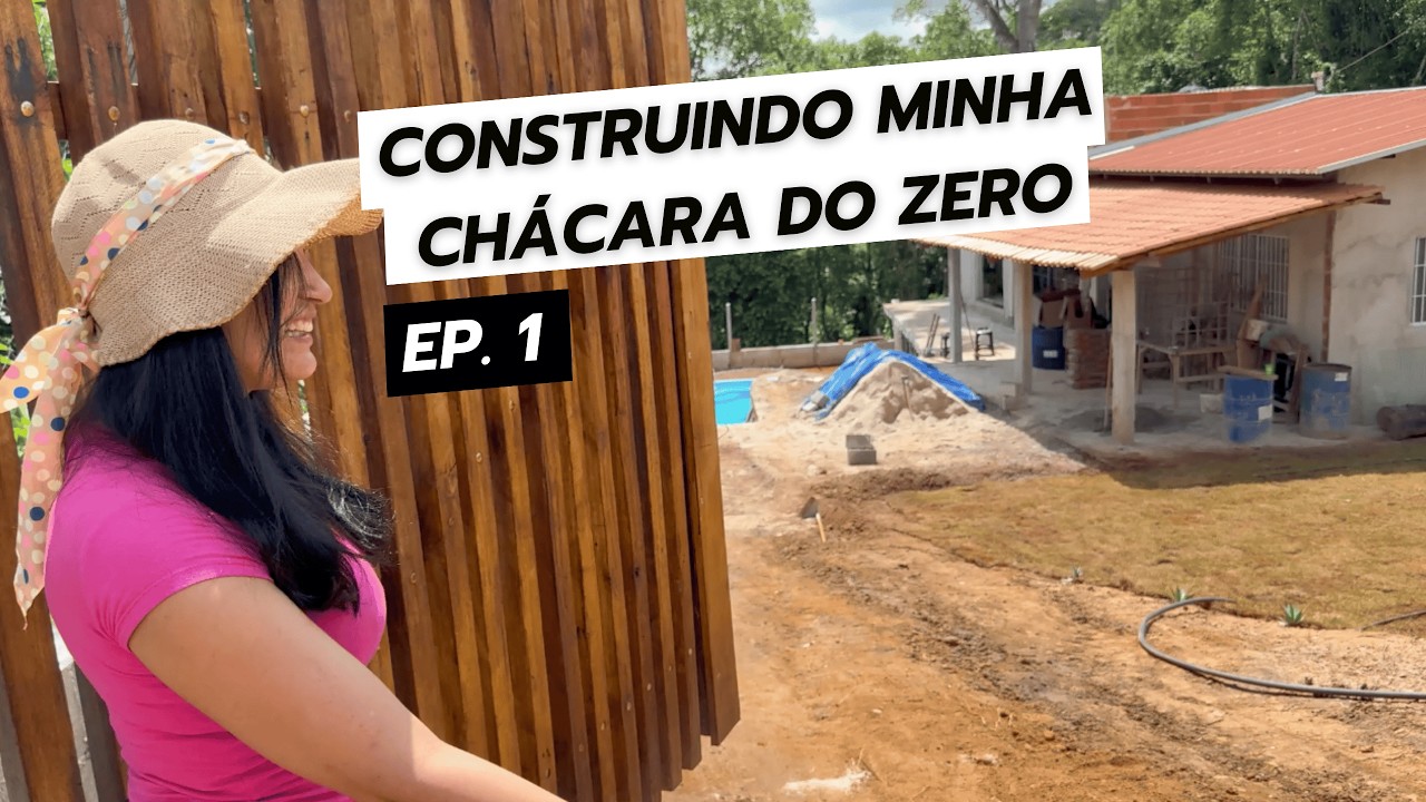 NOSSA CH&Aacute;CARA DO ZERO! Obra e as primeiras frutas do pomar