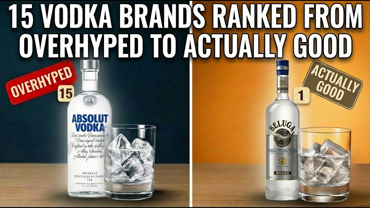 15 Vodka Brands Ranked From Overhyped to Actually Good