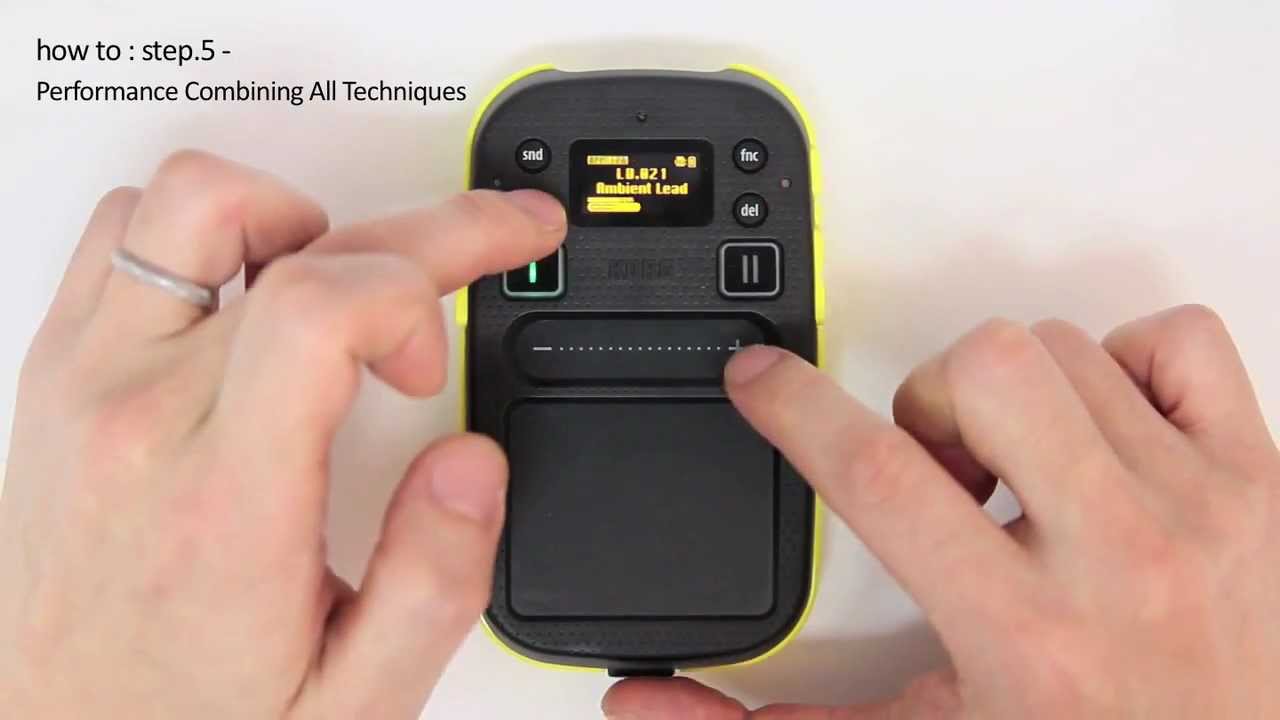 KORG how to kaossilator 2 : step.5 - Performance Combining All Techniques