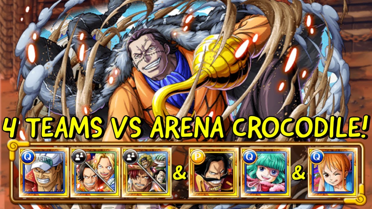 OPTC Arena Crocodile - 4 Teams! [One Piece Treasure Cruise]