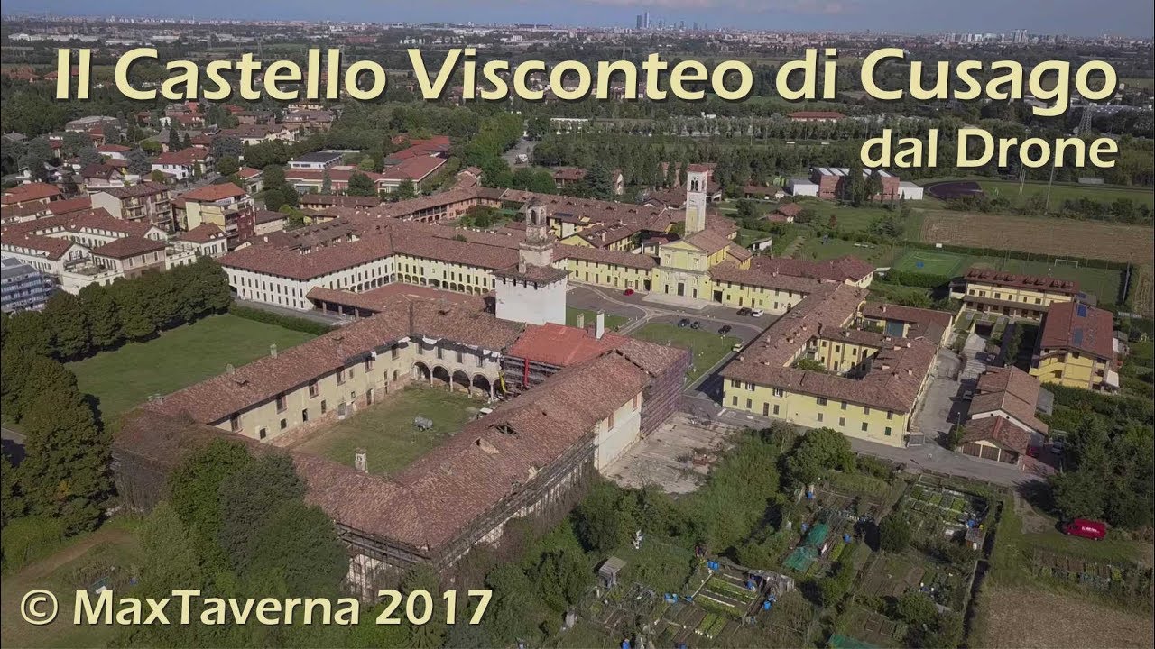 Il Castello Visconteo di Cusago dal Drone - HD