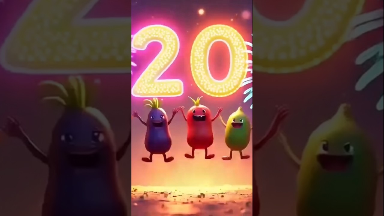 🍅🍆🫛1of20Veggie Counting song 
