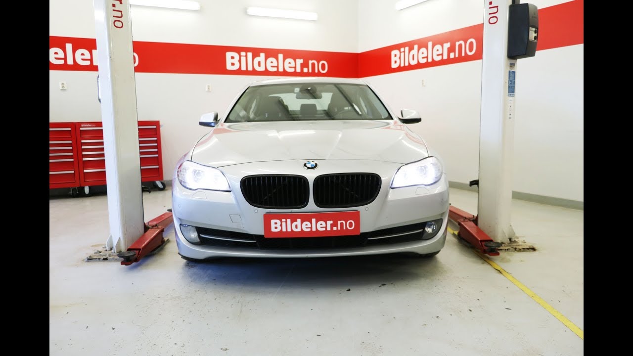 BMW 5-serie: Hvordan bytte bremser foran - 2011 til 2017 mod. (F10/F11)