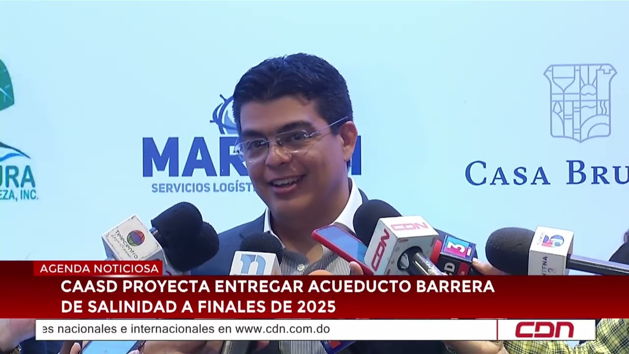 CAASD proyecta entregar acueducto barrera de salinidad a finales de 2025