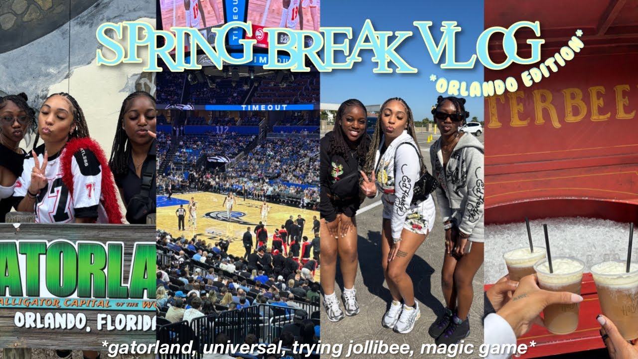 SPRING BREAK VLOG: ORLANDO! *gatorland, magic game, universal, etc*