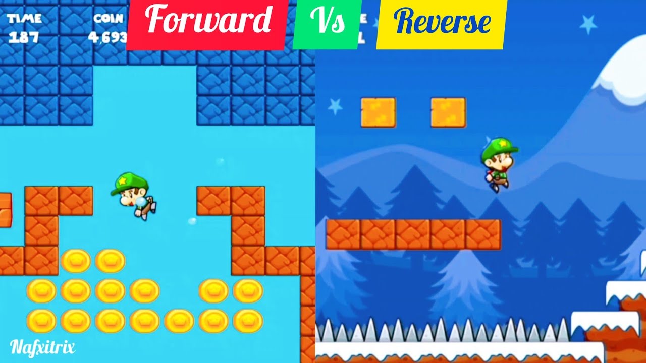 Android Mario ⏩ Forward vs ⏪ Reverse 🌈 Bob's World 💥 Nafxitrix Gaming