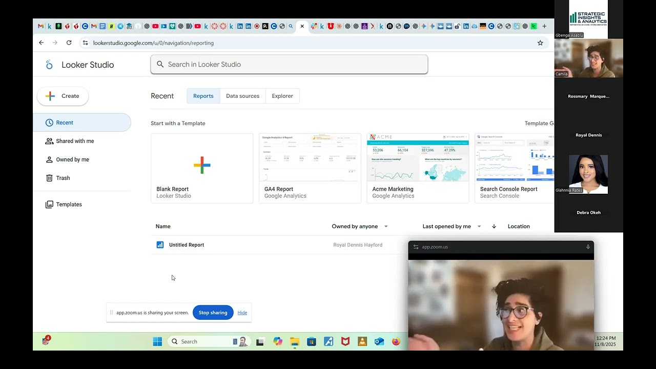 “Data Visualization with Google Looker Studio | Professional Development Session (Nov 2025)
