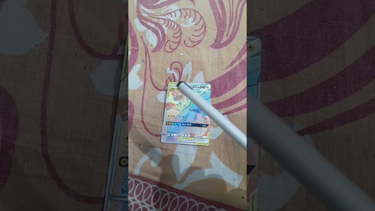 Pikachu and Zekrom Golden card #pokemon #tagteamgx #goldenrainbowcard