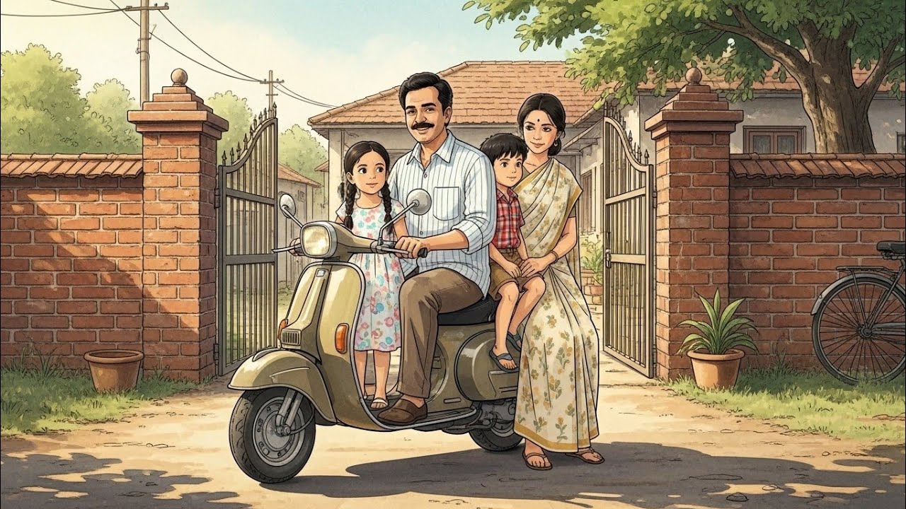 A Peaceful day of ✨1990s Memories in Ghibli Style | Quiet Days | Old Indian town Childhood Nostalgia