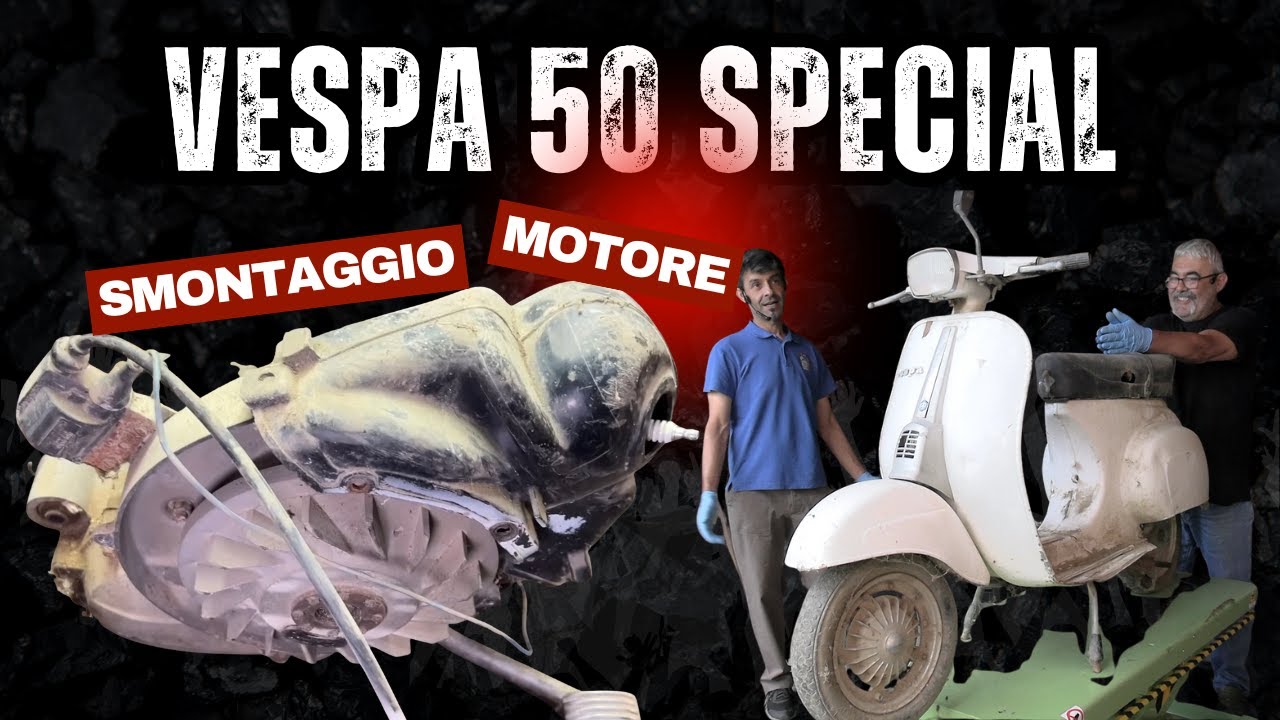 Vespa 50 Special  - smontaggio motore p.1