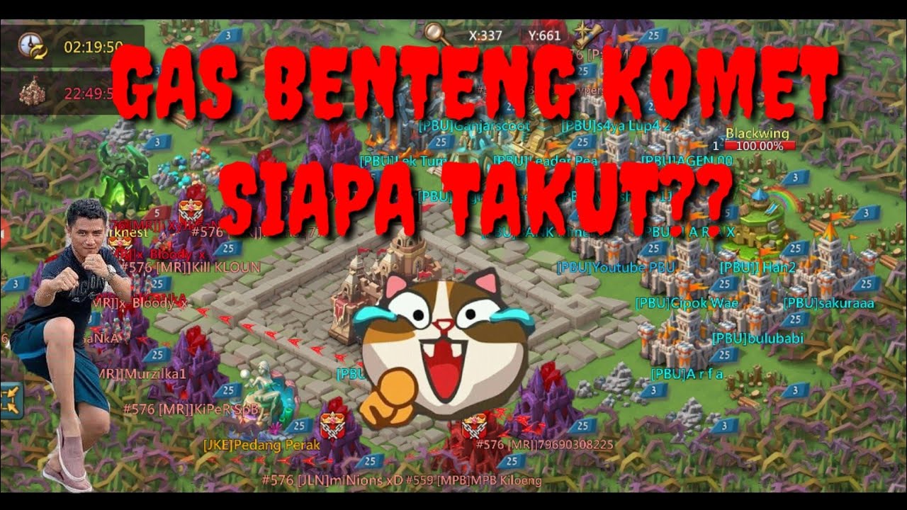 Lords Mobile - REBUT BENTENG KOMET | KVK PBU NOVEMBER 2019 😎
