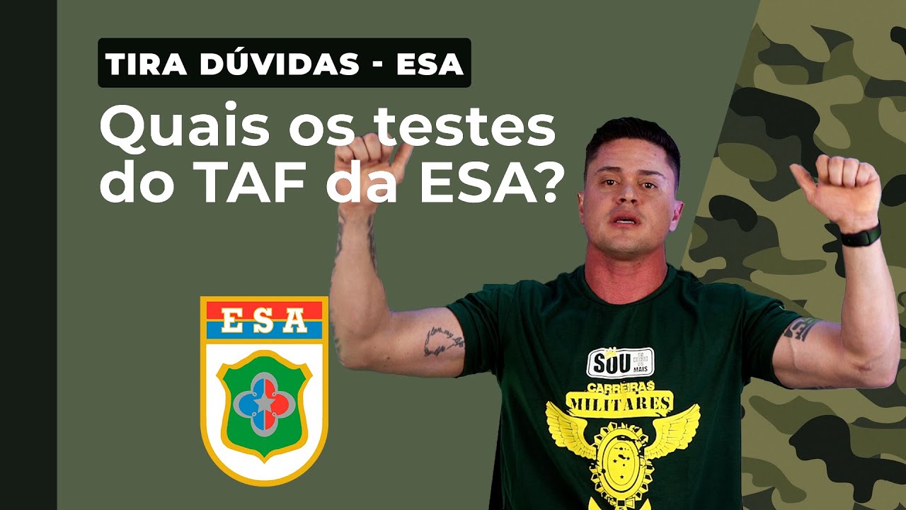 Quais os testes do TAF da ESA? - Rog&eacute;rio Dal Piva - AlfaCon Militares
