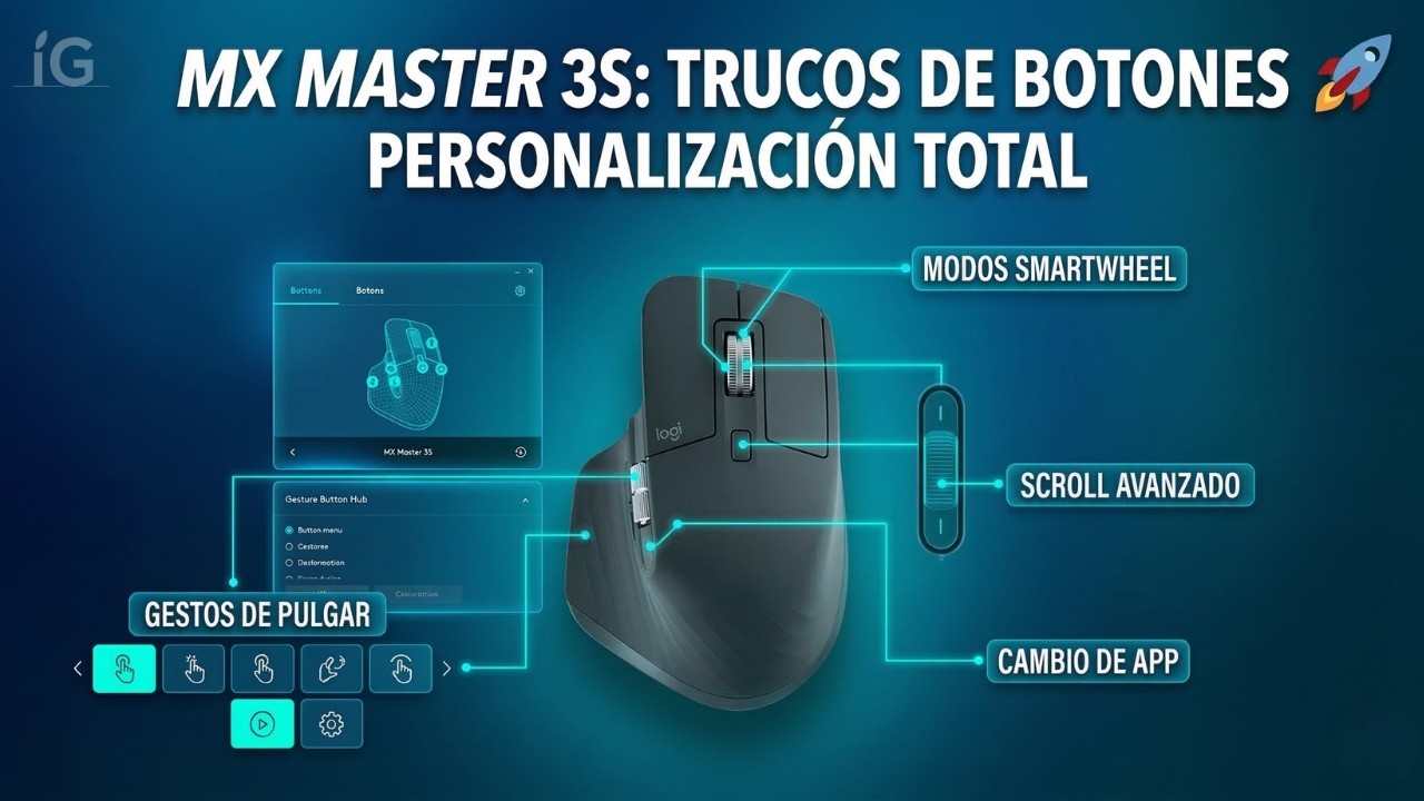 Exprime al máximo tu MX Master 3S (Mis gestos y botones secretos) 🤫