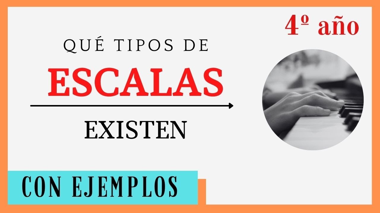 🟠 TIPOS DE ESCALAS MAYORES Y MENORES  🎹