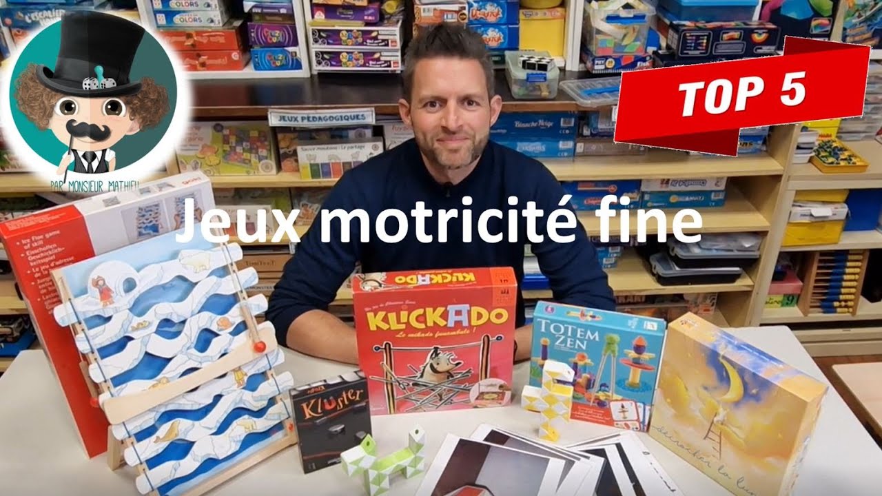 TOP 5 jeux de motricité fine par monsieur Mathieu