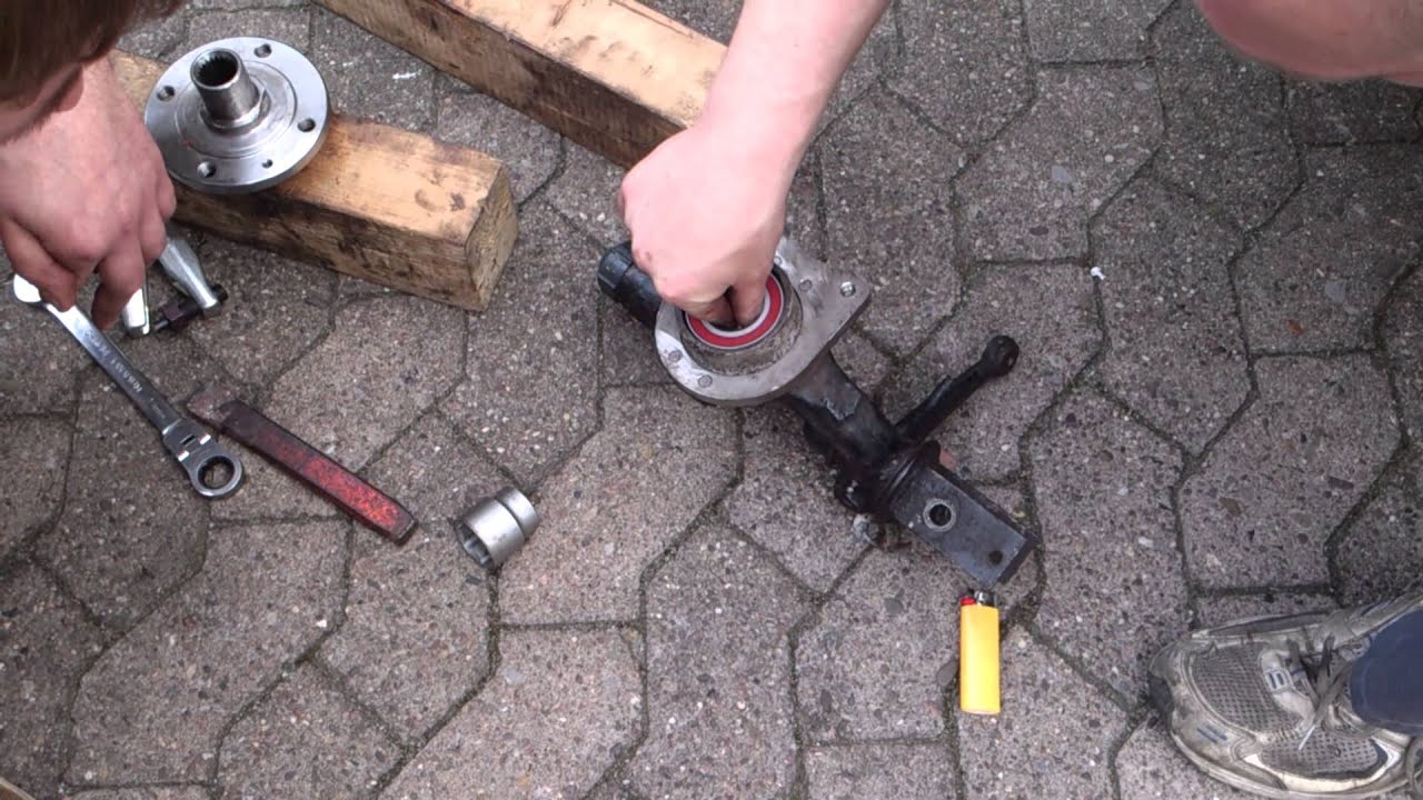 Trabant Radlager einsetzen Vorderachse