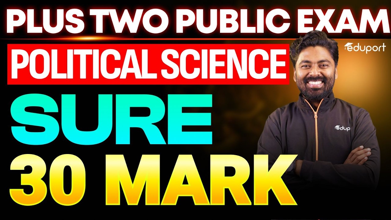 Plus Two Political Science|Public Exam | Sure 30 mark | Eduport  Plus Two