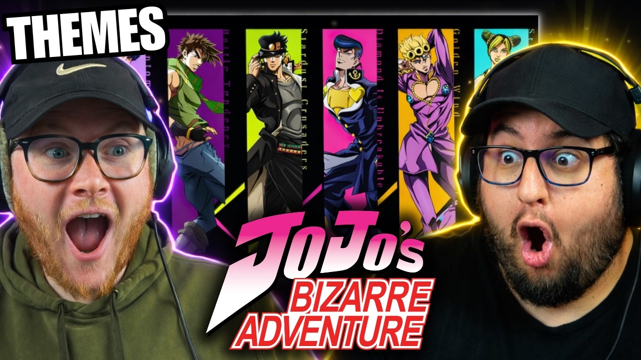JoJo's NOOBS реагирует на ВСЕ музыкальные темы JoJo's Bizarre Adventure из 