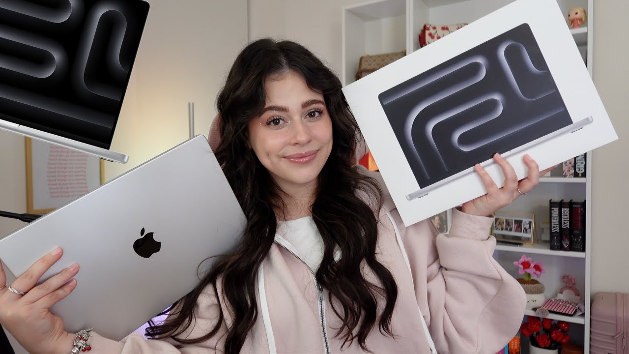 РАСПАКОВКА НОВОГО M5 MACBOOK PRO *ПРЕКРАСНЫЙ СЕРЕБРЯНЫЙ ЦВЕТ, настройка и эстетика* 👩🏻&zwj;💻✨