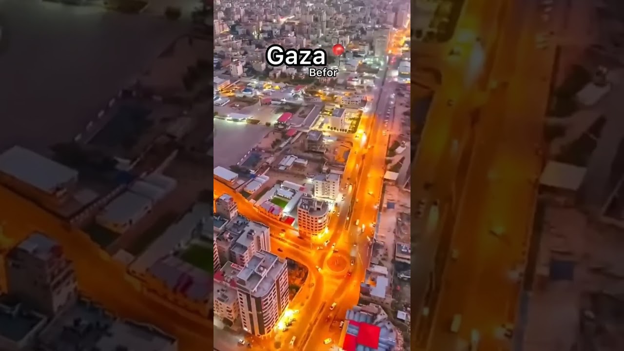 Gaza before and after #freepalestine #palestine