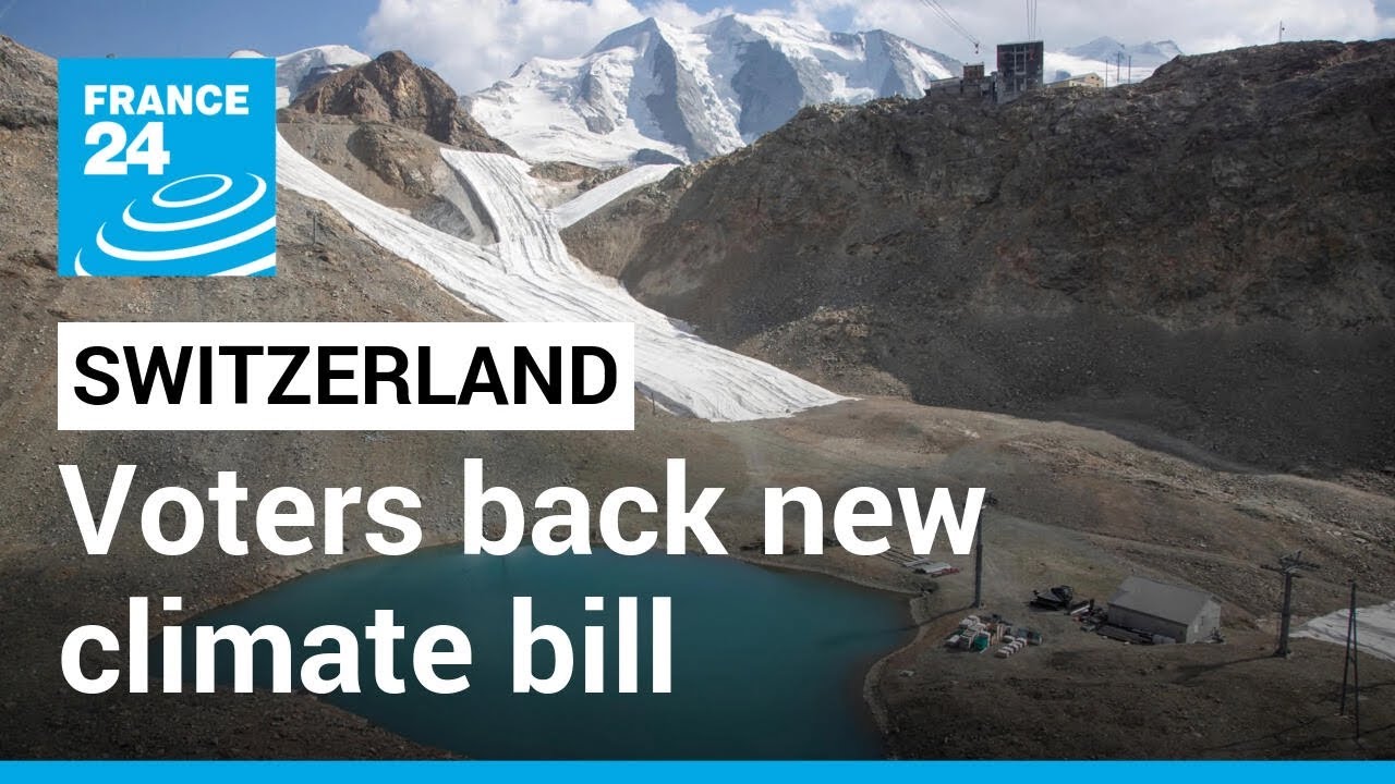 Swiss voters back net-zero emissions referendum as glaciers melt &bull; FRANCE 24 English