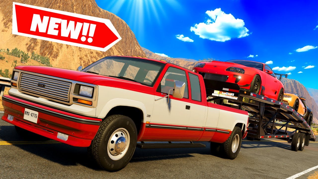 Hauling Expensive Cars with a Gooseneck Car Trailer in BeamNG Drive Mods!